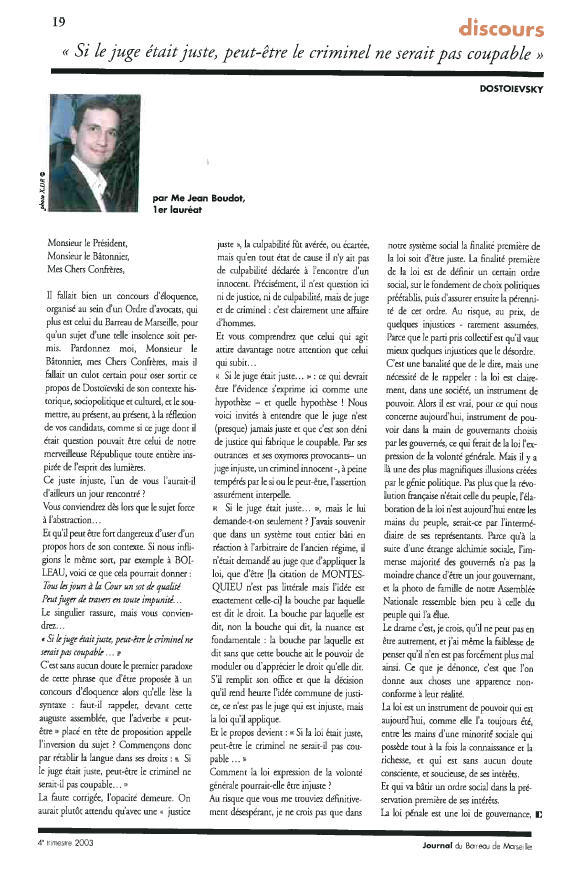 Discours solennelle