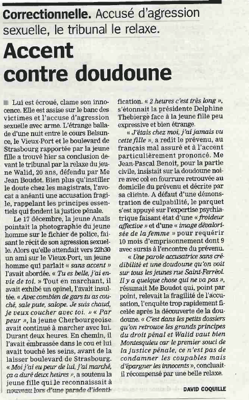 Affaire Walid, article La Marseillaise