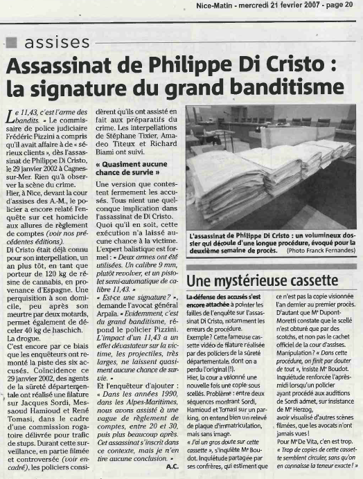 Affaire Sordi Nice Matin