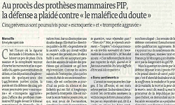 Affaire PIP, article Le Monde et Blog Le Monde P. Robert-Diard