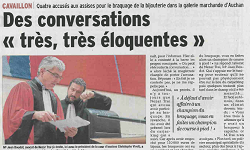 Affaire de vol à main armée - Cour d'assises du Vaucluse