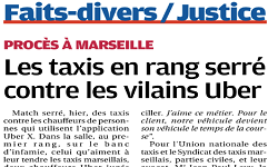 Affaire UBER, La Provence et AFP